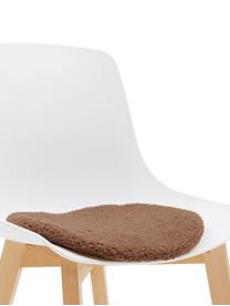 Galette de chaise en peluche Mille, Brun