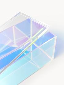 Komplet pudełek do przechowywania Yuki, 3 elem., Szkło akrylowe, Wielobarwny, Komplet z różnymi rozmiarami