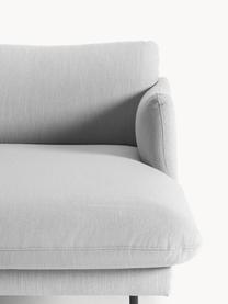 Ecksofa Moby, Bezug: Polyester Der hochwertige, Gestell: Massives Kiefernholz, Webstoff Hellgrau, B 280 x T 160 cm, Eckteil rechts