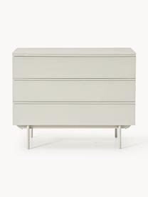 Commode en bois Elona, Beige clair, larg. 100 x haut. 80 cm