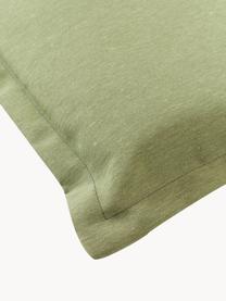 Einfarbige Bankauflage Panama, Bezug: 50 % Baumwolle, 45 % Poly, Hellgrün, B 48 x L 150 cm