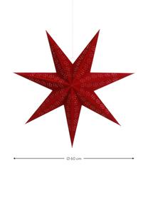 Dekoračná hviezda Claudia, Papier, Červená, Ø 45 cm