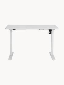 Höhenverstellbarer Schreibtisch Lea, Tischplatte: Holz, Melamin beschichtet, Gestell: Metall, beschichtet Diese, Weiß, B 120 x T 60 cm