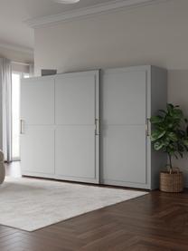 Armario modular Charlotte, 3 puertas correderas (300 cm), diferentes variantes, Estructura: tablero aglomerado revest, Gris, Interior Basic (An 300 x Al 200 cm)