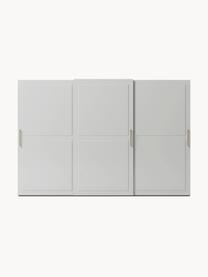Szafa modułowa z drzwiami przesuwnymi Charlotte, 300 cm, różne warianty, Korpus: płyta wiórowa z certyfika, Szary, S 300 x W 200 cm, Basic