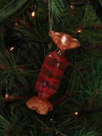 Ozdoba na vianočný stromček Candy, Sklo, Červená, ružová, priehľadná, Š 4 x V 10 cm