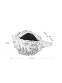 XL plantenpot Shell, Mineraal, Grijs, wit, B 68 cm x H 35 cm