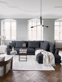 Ecksofa Tribeca, Bezug: 100 % Polyester Der hochw, Gestell: Massives Kiefernholz, FSC, Füße: Massives Buchenholz, lack, Webstoff Anthrazit, B 274 x T 192 cm, Eckteil rechts