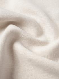Housse de coussin pur lin beige clair Lanya, 100 % pur lin, Beige clair, larg. 60 x long. 60 cm