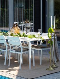 Stapelbare tuinstoel Delia in wit, Gepoedercoat aluminium, Wit, B 48 x D 55 cm