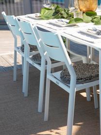 Sedia impilabile da giardino bianco Delia, Alluminio verniciato a polvere, Bianco, Larg. 48 x Prof. 55 cm