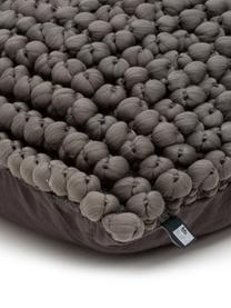 Coussin 45x45 boulettes de tissu Bergen, Anthracite