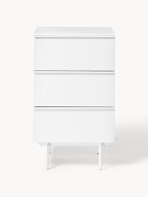 Petite commode en bois Elona, Blanc, larg. 60 x haut. 100 cm