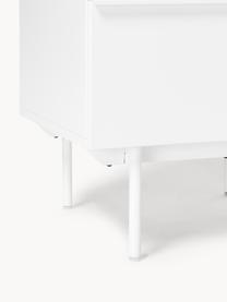 Petite commode en bois Elona, Blanc, larg. 60 x haut. 100 cm