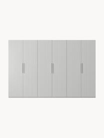 Armadio componibile con ante battenti Simone, larg. 300 cm, in diverse varianti, Legno, grigio, Interno Basic, larg. 300 x alt. 200 cm