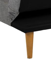 Sofá cama Lucca (2 plazas), Tapizado: 100% poliéster Alta resis, Patas: madera de caucho, Gris, An 180 x F 86 cm