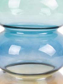 Vase en verre soufflé Winter Dream, Brun, bleu, vert