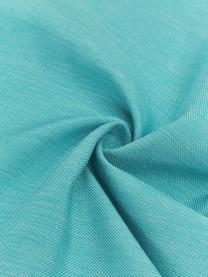 Effen outdoor kussenhoes Capri in turquoise, 100% polypropyleen, Turquoise, 40 x 40 cm