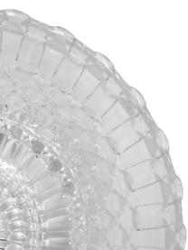 Bols à céréales en verre à embossages décoratifs Milesia, 2 pièces, Verre, Transparent, Ø 17 x haut. 6 cm