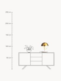 Dimmbare LED-Tischlampe Theia, Lampenschirm: Acrylglas, Metall, beschi, Weiß, Taupe, Ø 32 x H 44 cm