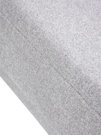 Divano letto 3 posti con materasso Luna, Rivestimento: 100% poliestere, certific, Struttura: legno di faggio massiccio, Piedini: metallo galvanizzato, Tessuto grigio chiaro, Larg. 270 x Prof. 184 cm, chaise-longue a destra