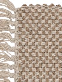 Set de table à franges Mala, 2 pièces, 55 % coton, 45 % jute, tressé, Beige, beige, larg. 35 x long. 50 cm