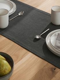 Chemin de table Riva, 55 % coton, 45 % polyester

Le matériau est certifié STANDARD 100 OEKO-TEX®, 14.HIN.40536, HOHENSTEIN HTTI, Anthracite, larg. 40 x long. 150 cm