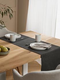 Chemin de table Riva, 55 % coton, 45 % polyester

Le matériau est certifié STANDARD 100 OEKO-TEX®, 14.HIN.40536, HOHENSTEIN HTTI, Anthracite, larg. 40 x long. 150 cm