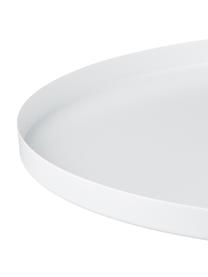 Bandeja redonda decorativa Circle, Acero inoxidable, pintura en polvo, Blanco mate, Ø 40 cm