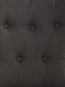 Sillas tapizadas Adele, 2 uds., Funda: 85% poliéster, 15% lino, Patas: madera, Gris oscuro, An 51 x F 102 cm