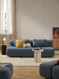 Sofa rozkładana Teddy Caterpillar (3-osobowa), Tapicerka: Teddy (100% poliester) Dz, Stelaż: drewno świerkowe, sklejka, Szaroniebieski Teddy, S 203 x W 128 cm