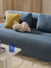 Teddy-Schlafsofa Caterpillar (3-Sitzer), Bezug: Teddy (100 % Polyester) D, Teddy Graublau, B 203 x T 128 cm