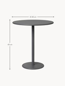 Ronde tuin bijzettafel Stay, Gepoedercoat aluminium, Antraciet, Ø 40 x H 45 cm