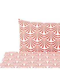 Set lenzuola in cotone Crone, Cotone

La biancheria da letto in cotone è piacevolmente morbida sulla pelle, assorbe bene l'umidità ed è adatta per chi soffre di allergie, Rosso salmone, bianco, 180 x 270 cm + 2 federe 50 x 80 cm