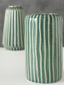 Set 2 vasi decorativi in gres Icona, Gres, Verde, marrone, beige, Set in varie misure