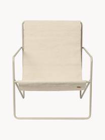 Fauteuil lounge Desert, Tissu beige clair, grège, larg. 63 x prof. 66 cm