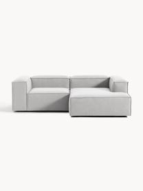 Narożna sofa modułowa Lennon, Tapicerka: 100% poliester Dzięki tka, Stelaż: lite drewno sosnowe, skle, Nogi: tworzywo sztuczne Ten pro, Szara tkanina, S 238 x G 180 cm, lewostronna