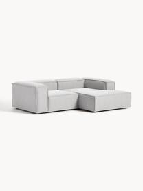 Narożna sofa modułowa Lennon, Tapicerka: 100% poliester Dzięki tka, Stelaż: lite drewno sosnowe, skle, Nogi: tworzywo sztuczne Ten pro, Szara tkanina, S 238 x G 180 cm, lewostronna