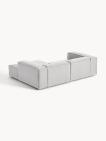 Narożna sofa modułowa Lennon, Tapicerka: 100% poliester Dzięki tka, Stelaż: lite drewno sosnowe, skle, Nogi: tworzywo sztuczne Ten pro, Szara tkanina, S 238 x G 180 cm, lewostronna