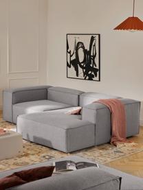 Narożna sofa modułowa Lennon, Tapicerka: 100% poliester Dzięki tka, Stelaż: lite drewno sosnowe, skle, Nogi: tworzywo sztuczne Ten pro, Szara tkanina, S 238 x G 180 cm, lewostronna