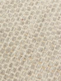 Tapis de couloir laine tissé main Asko, Beige, gris clair, larg. 80 x long. 250 cm