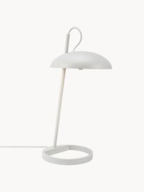 Lámpara de mesa Versale, Cable: cubierto en tela, Blanco, Ø 22 x Al 45 cm