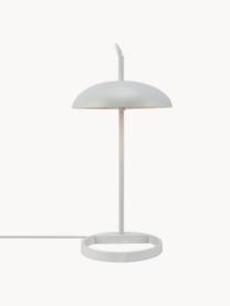 Lámpara de mesa Versale, Cable: cubierto en tela, Blanco, Ø 22 x Al 45 cm