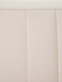 Fluwelen bank Weaver (3-zits) in beige met houten poten, Bekleding: 100% polyester fluweel, Frame: multiplex, Poten: rubberhout, Beige, 196 x 85 cm
