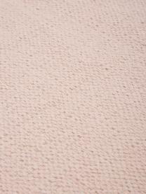 Tenký, ručně tkaný bavlněný koberec Agneta, Růžová