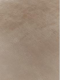 Leren poef Porthos, Bekleding: 100% anilineleer, Bruin, 80 x 33 cm
