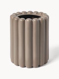 Cache-pot Mist, larg. 23 cm, Céramique, Taupe, mat, Ø 19 x haut. 23 cm