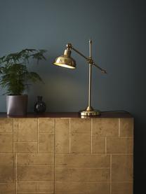 Grande lampe à poser rétro Grimstad, Couleur dorée, larg. 50 x haut. 56 cm