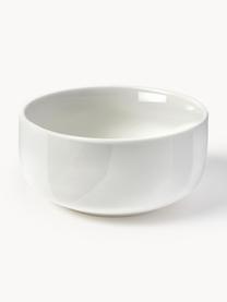 Porzellan-Schälchen Nessa, 4 Stück, Hochwertiges Hartporzellan, glasiert, Off White, glänzend, Ø 14 x H 6 cm
