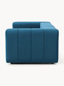 Modulares Samt-Sofa Lena (4-Sitzer), Bezug: Samt (100 % Polyester) De, Gestell: Buchenholz, Spanplatte, H, Samt Petrol, B 287 x T 106 cm